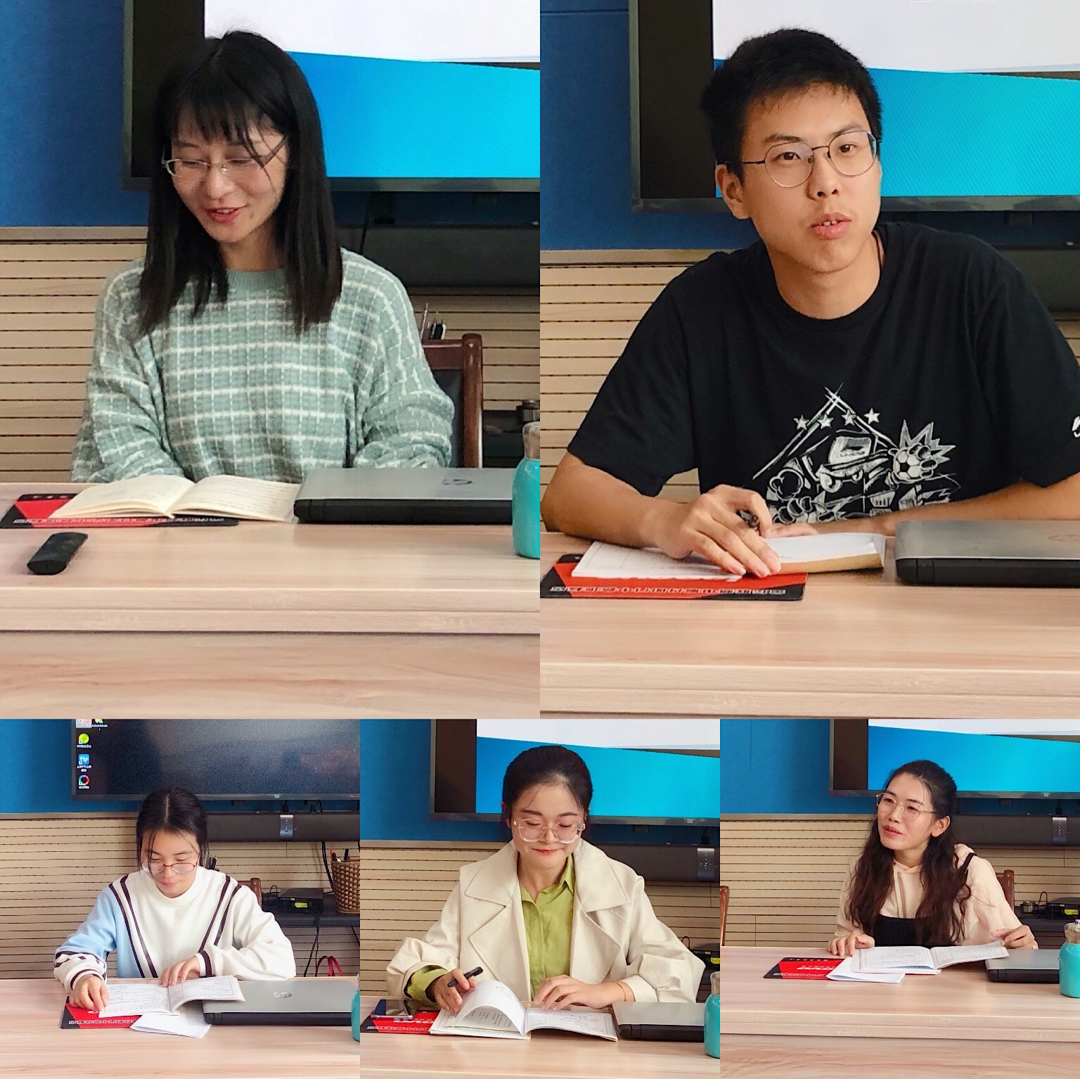 圖七：五位年輕教師結(jié)合教學(xué)實(shí)際，提出教學(xué)問題.JPG